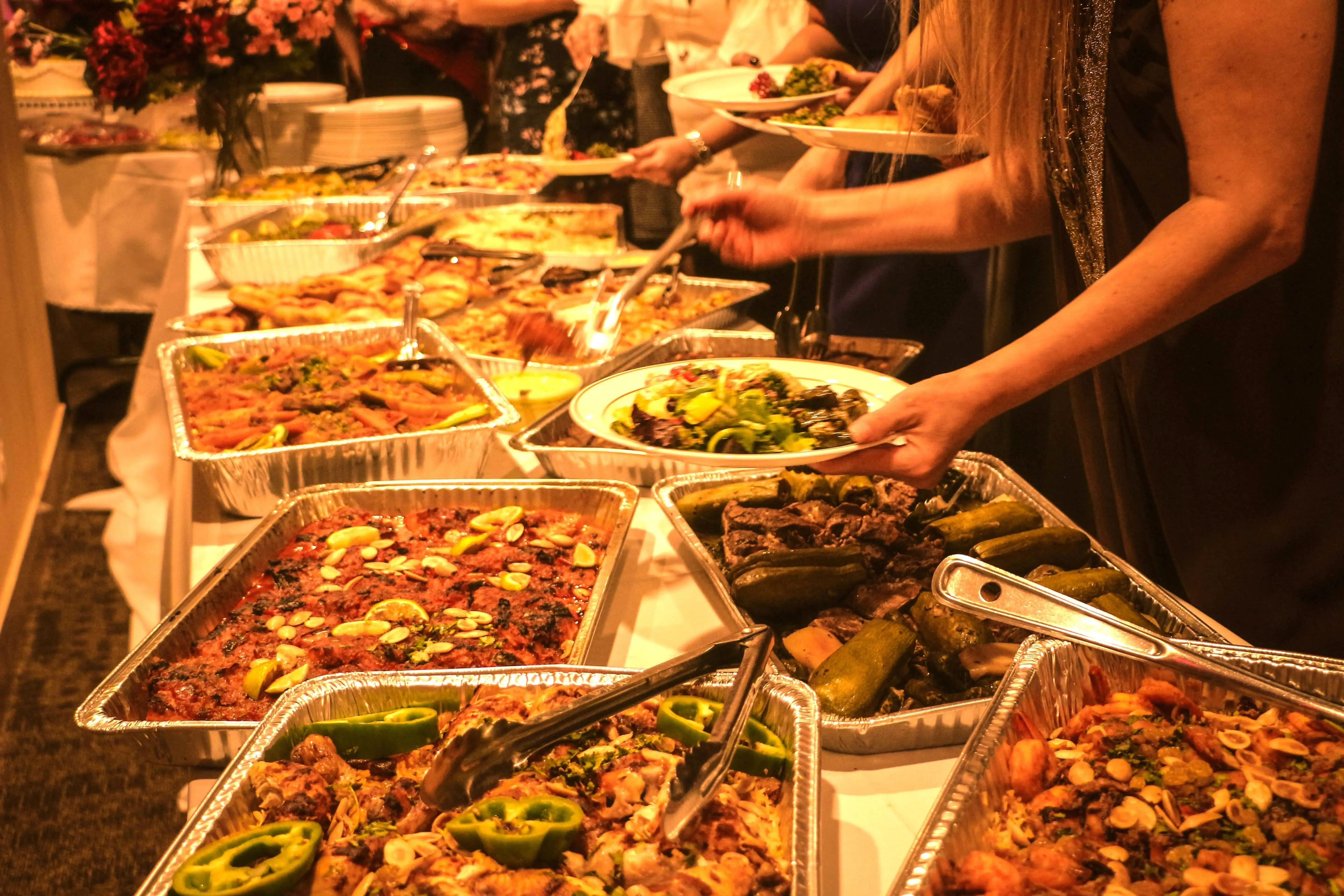 Evergreen Thai shared dishes arranged for a downtown Toronto group meal